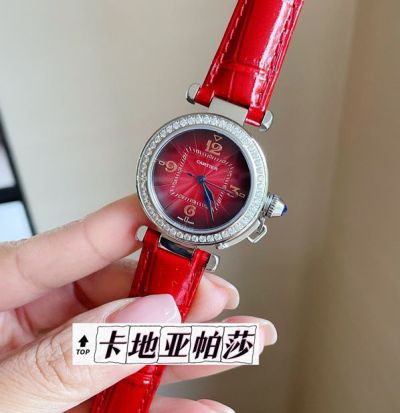 Cartier 35MM in Diameter 316L Steel Imported Swiss Quartz Movement Women's Watch